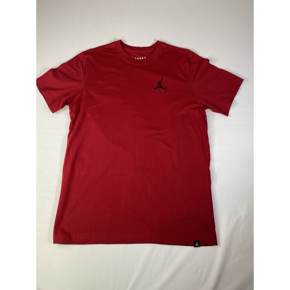 Air Jordan Nike T Shirt Red Embroidered Jumpman Size Medium